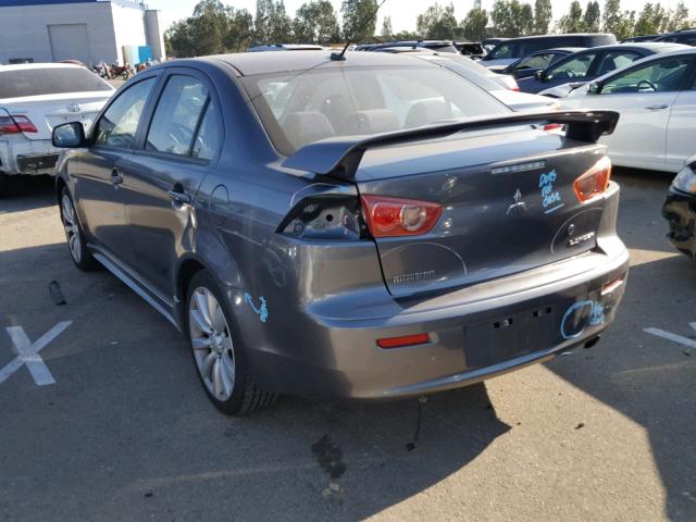 JA3AU86U28U043436 - 2008 MITSUBISHI LANCER GTS GRAY photo 3