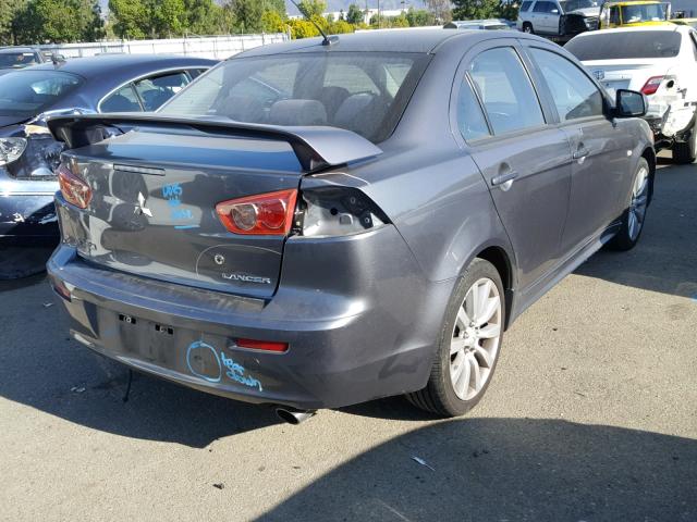 JA3AU86U28U043436 - 2008 MITSUBISHI LANCER GTS GRAY photo 4