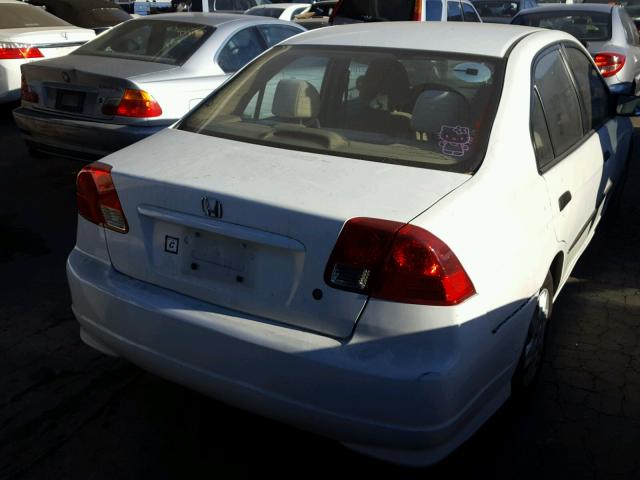 2HGES16375H613289 - 2005 HONDA CIVIC DX V WHITE photo 4