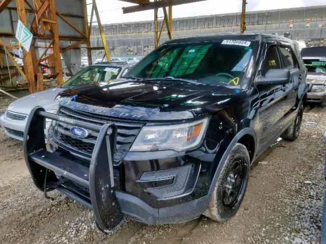 1FM5K8AT7GGC35953 - 2016 FORD EXPLORER P BLACK photo 2