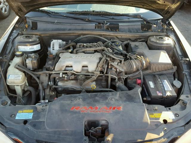 1G2NV12E41M550497 - 2001 PONTIAC GRAND AM G BLACK photo 7