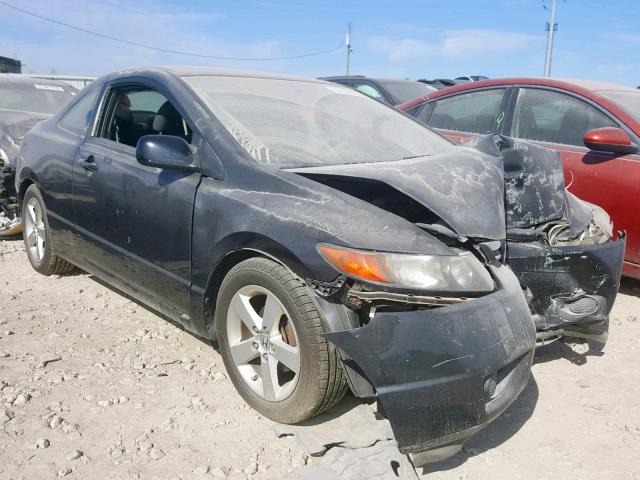 2HGFG12838H554415 - 2008 HONDA CIVIC EX BLACK photo 1