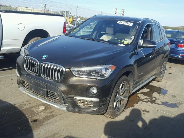 WBXHT3C33H5F68233 - 2017 BMW X1 XDRIVE2 BROWN photo 2