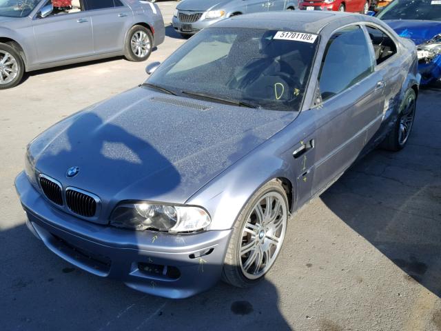 WBSBL93434PN55257 - 2004 BMW M3 SILVER photo 2