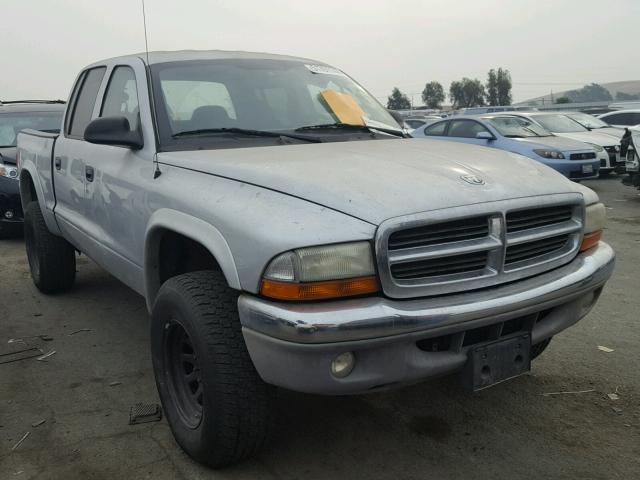 1D7HG48N84S510179 - 2004 DODGE DAKOTA QUA GRAY photo 1