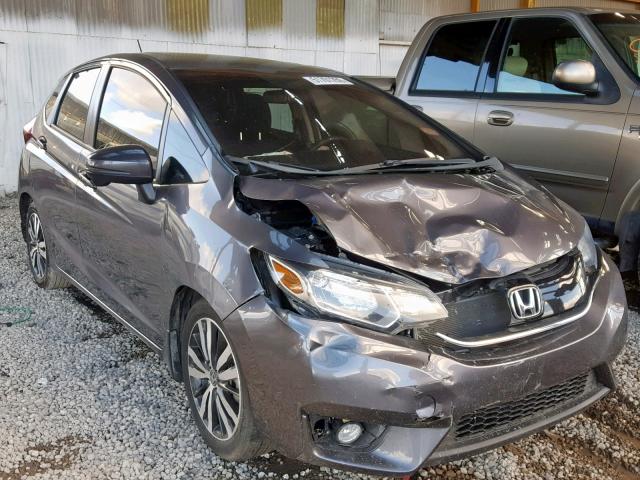 3HGGK5H83FM784066 - 2015 HONDA FIT EX GRAY photo 1