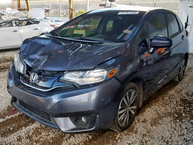 3HGGK5H83FM784066 - 2015 HONDA FIT EX GRAY photo 2