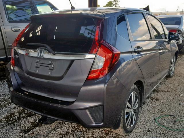 3HGGK5H83FM784066 - 2015 HONDA FIT EX GRAY photo 4