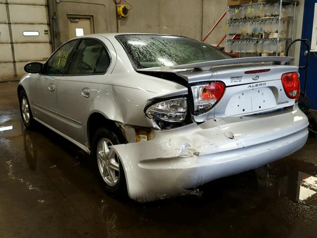 1G3NL52E94C145674 - 2004 OLDSMOBILE ALERO GL SILVER photo 3