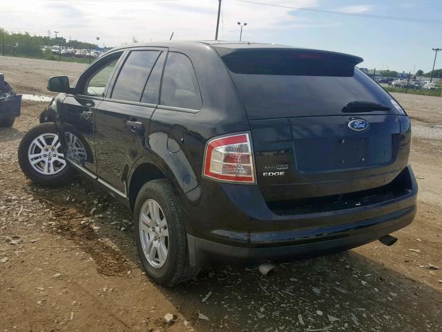 2FMDK36C27BB24256 - 2007 FORD EDGE SE BLACK photo 3