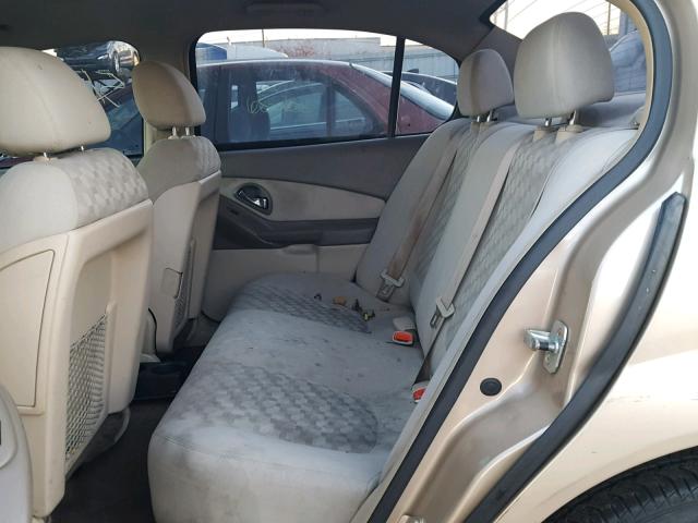 1G1ZT54845F288419 - 2005 CHEVROLET MALIBU LS GOLD photo 6