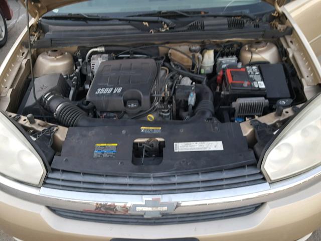 1G1ZT54845F288419 - 2005 CHEVROLET MALIBU LS GOLD photo 7