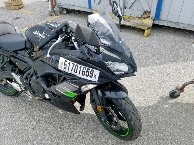 JKAEXEJ15KDA04219 - 2019 KAWASAKI EX650 J BLACK photo 9