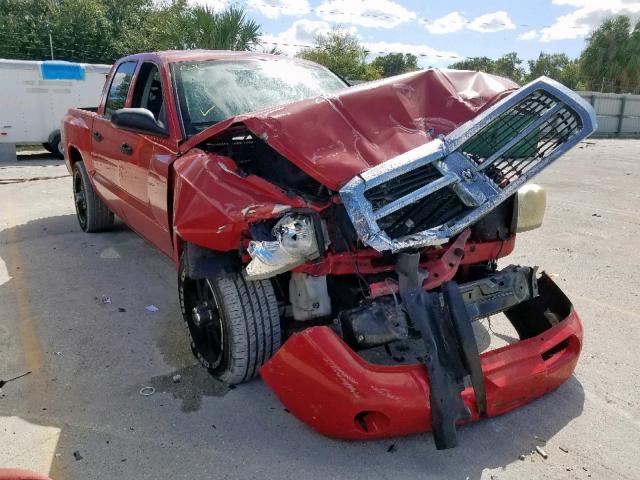 1D7HE48N46S503626 - 2006 DODGE DAKOTA QUA RED photo 1