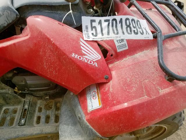 1HFTE2147G4001196 - 2016 HONDA TRX250 TE RED photo 10