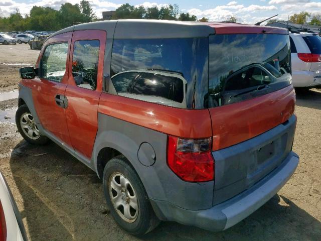 5J6YH28543L001172 - 2003 HONDA ELEMENT EX ORANGE photo 3