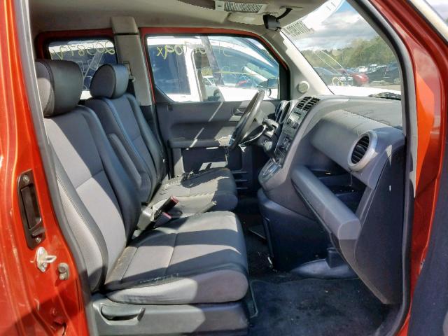 5J6YH28543L001172 - 2003 HONDA ELEMENT EX ORANGE photo 5