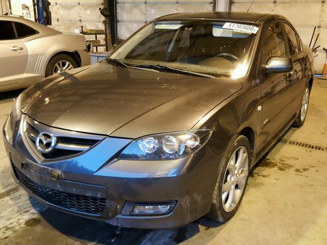 JM1BK323881172665 - 2008 MAZDA 3 S GRAY photo 2