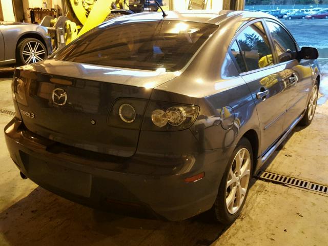 JM1BK323881172665 - 2008 MAZDA 3 S GRAY photo 4