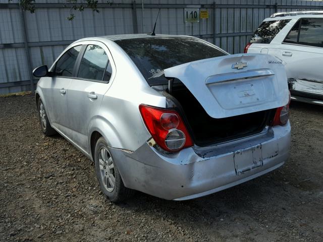 1G1JA5SH3C4229473 - 2012 CHEVROLET SONIC LS SILVER photo 3