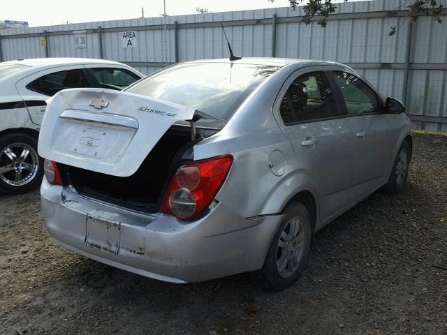 1G1JA5SH3C4229473 - 2012 CHEVROLET SONIC LS SILVER photo 4