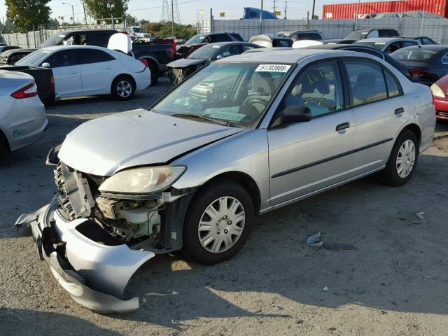 2HGES16374H644069 - 2004 HONDA CIVIC DX V SILVER photo 2