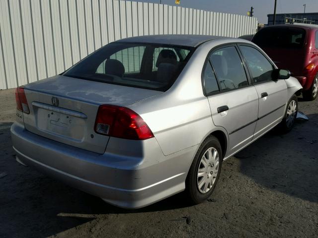 2HGES16374H644069 - 2004 HONDA CIVIC DX V SILVER photo 4