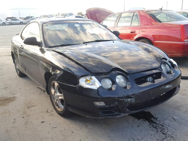 KMHJG25F71U222601 - 2001 HYUNDAI TIBURON BLACK photo 1