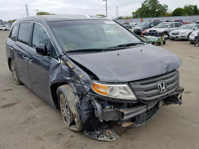 5FNRL5H40CB085169 - 2012 HONDA ODYSSEY EX GRAY photo 1