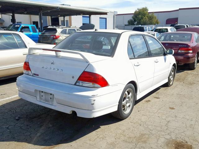 JA3AJ86E43U005457 - 2003 MITSUBISHI LANCER OZ WHITE photo 4