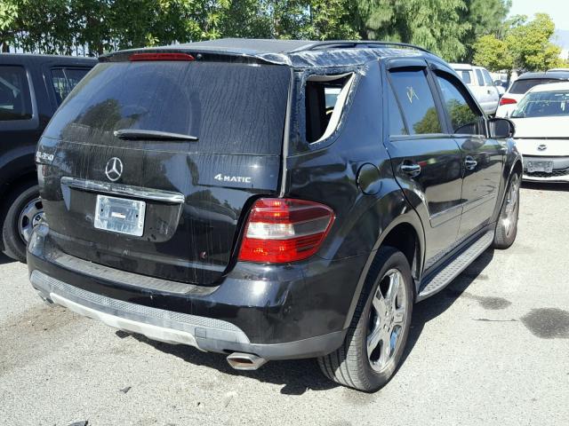 4JGBB86E18A314472 - 2008 MERCEDES-BENZ ML 350 BLACK photo 4