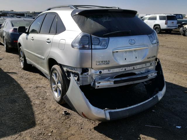 JTJGW31U972001918 - 2007 LEXUS RX 400H SILVER photo 3