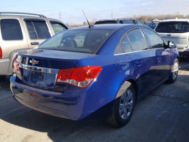 1G1PC5SH5C7338813 - 2012 CHEVROLET CRUZE LS BLUE photo 4