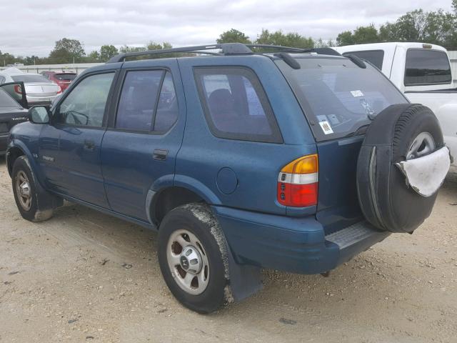 4S6CK58W3Y4414037 - 2000 HONDA PASSPORT E BLUE photo 3