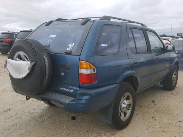 4S6CK58W3Y4414037 - 2000 HONDA PASSPORT E BLUE photo 4