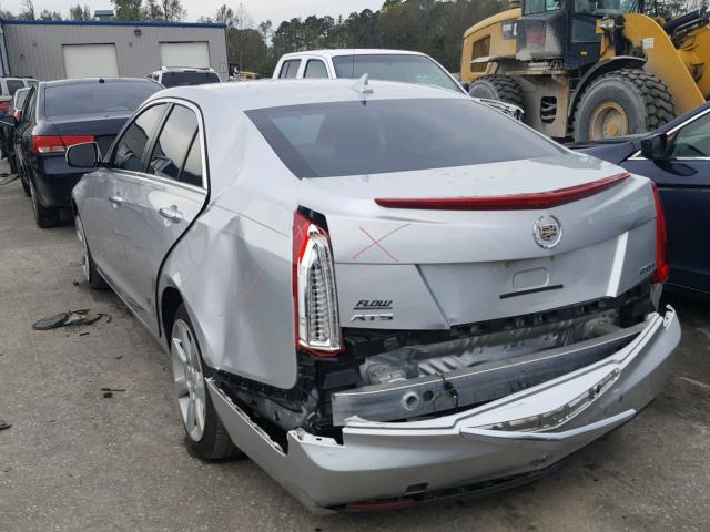 1G6AA5RX2D0132927 - 2013 CADILLAC ATS SILVER photo 3