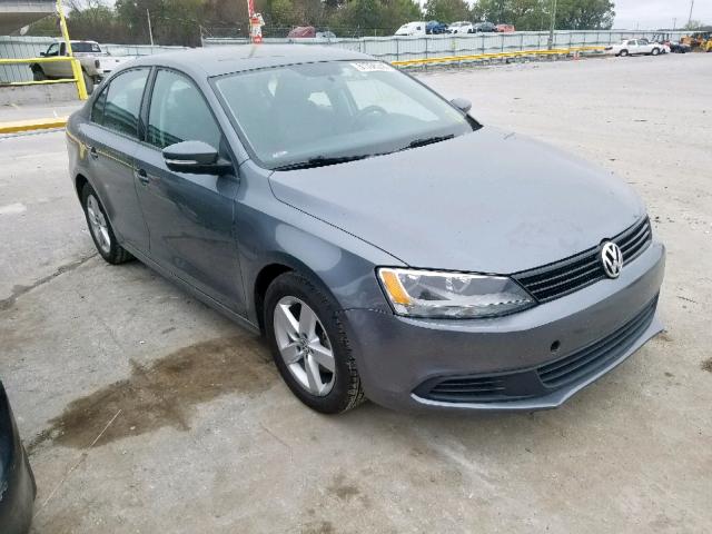 3VWLL7AJ5CM080771 - 2012 VOLKSWAGEN JETTA TDI GRAY photo 1