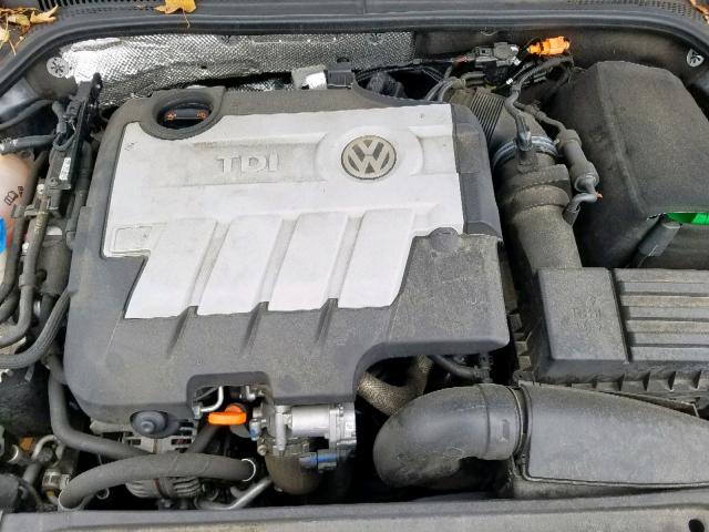 3VWLL7AJ5CM080771 - 2012 VOLKSWAGEN JETTA TDI GRAY photo 7