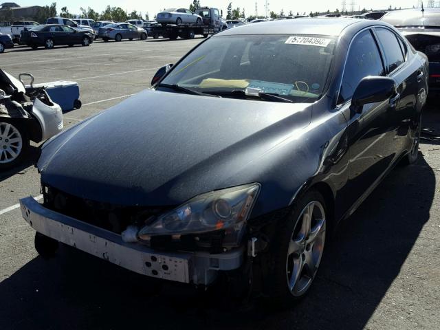 JTHBK262972040596 - 2007 LEXUS IS 250 CHARCOAL photo 2