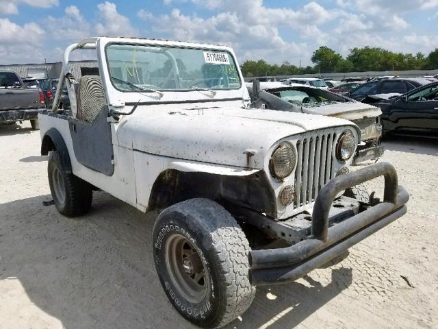 1JCBM87E8BT026469 - 1981 JEEP JEEP CJ7 WHITE photo 1