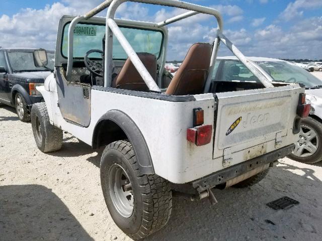 1JCBM87E8BT026469 - 1981 JEEP JEEP CJ7 WHITE photo 3