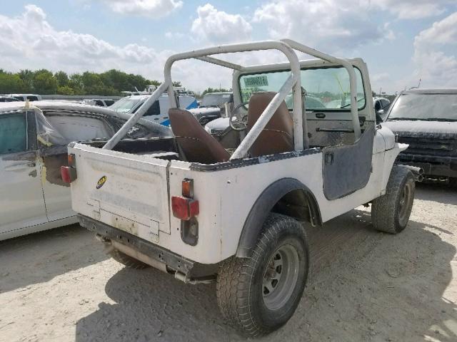 1JCBM87E8BT026469 - 1981 JEEP JEEP CJ7 WHITE photo 4