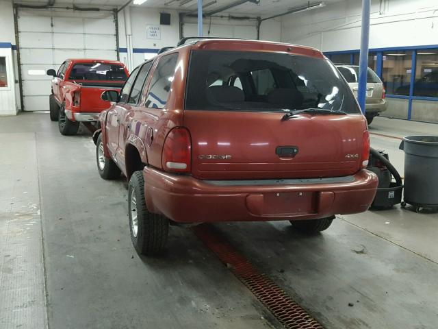 1B4HS28Y5WF144763 - 1998 DODGE DURANGO RED photo 3