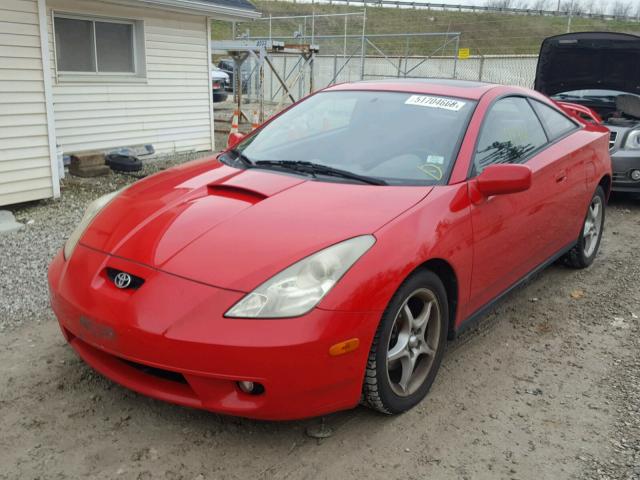 JTDDY32T6Y0010479 - 2000 TOYOTA CELICA RED photo 2