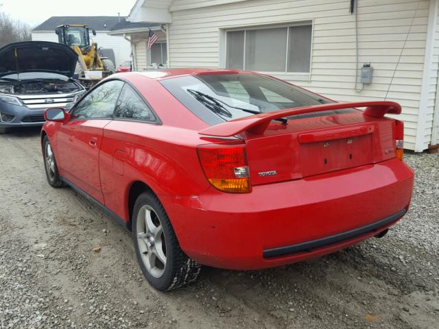 JTDDY32T6Y0010479 - 2000 TOYOTA CELICA RED photo 3