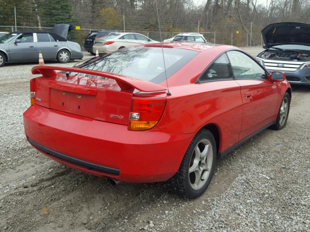 JTDDY32T6Y0010479 - 2000 TOYOTA CELICA RED photo 4