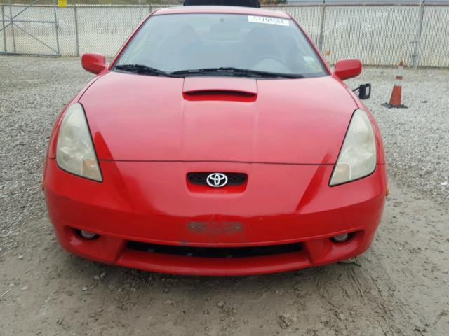 JTDDY32T6Y0010479 - 2000 TOYOTA CELICA RED photo 9