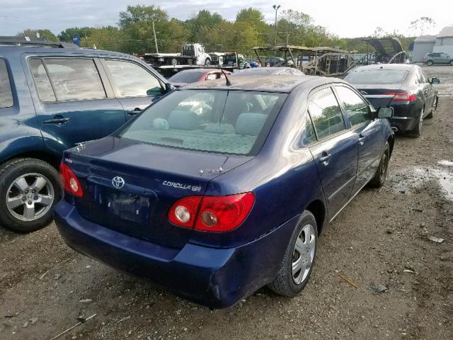 1NXBR32E25Z538915 - 2005 TOYOTA COROLLA CE BLUE photo 4