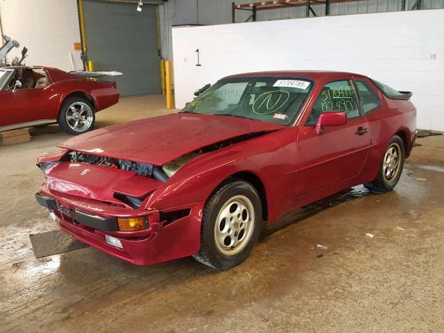 WP0AB0943HN471272 - 1987 PORSCHE 944 RED photo 2