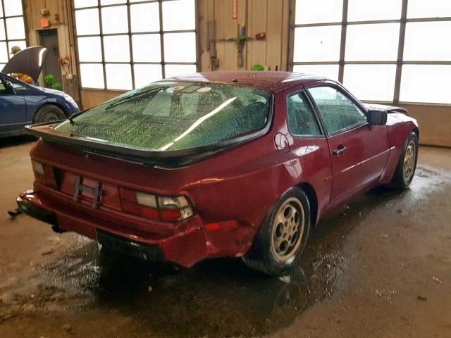 WP0AB0943HN471272 - 1987 PORSCHE 944 RED photo 4